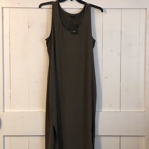 torrid Dresses - NWT Olive Green Torrid Midi Tank Dress w/side slit torrid Dresses - NWT Olive Green Torrid Midi Tank Dress w/side slit
